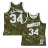Classico Cool Lussuoso Hakeem Olajuwon Houston Rockets Hardwood Classics 1993/94 Ghost Green Swingman Jersey Camo per i devoti sostenitori