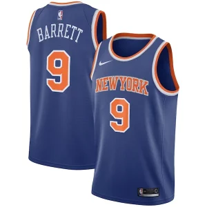 Cool Carino Comodo RJ Barrett New York Knicks Nike Swingman Jersey Blue Icon Edition per i devoti sostenitori