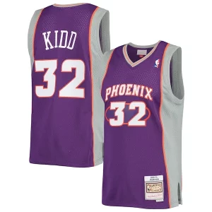 Trendy Jason Kidd Phoenix Suns Big & Tall Hardwood Classics 2000/01 Swingman Jersey Purple per i devoti sostenitori
