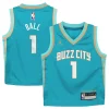 Meraviglioso Magnifico Duraturo LaMelo Ball Charlotte Hornets Jordan Brand Preschool 2023/24 Swingman Replica Jersey City Edition Teal per i devoti sostenitori