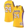 Lussuoso Delizioso Men's Los Angeles Lakers Kobe Bryant Gold Hardwood Classics 2008 09 Authentic Jersey per i devoti sostenitori