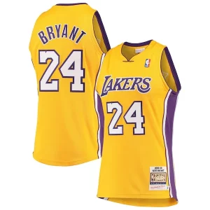 Lussuoso Delizioso Men's Los Angeles Lakers Kobe Bryant Gold Hardwood Classics 2008 09 Authentic Jersey per i devoti sostenitori
