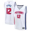 Incantevole Tobias Harris Detroit Pistons Fast Break Replica Player Jersey Association Edition White per i devoti sostenitori