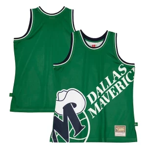 Moderno Duraturo Raffinato Dallas Mavericks Hardwood Classics Blown Out Fashion Jersey Green per i devoti sostenitori
