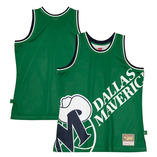Moderno Duraturo Raffinato Dallas Mavericks Hardwood Classics Blown Out Fashion Jersey Green per i devoti sostenitori