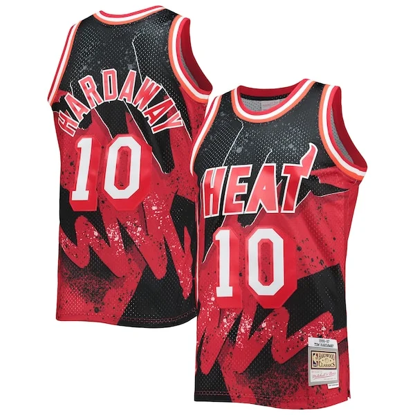 Incantevole Robusto Comodo Tim Hardaway Miami Heat Hardwood Classics 1996/97 Hyper Hoops Swingman Jersey Scarlet per i devoti sostenitori