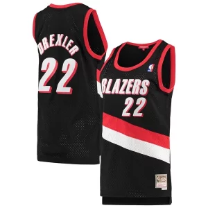 Pratico Versatile Sofisticato Clyde Drexler Portland Trail Blazers Women's 1991/92 Hardwood Classics Swingman Jersey Black per i devoti sostenitori