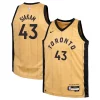 Stupendo Pascal Siakam Toronto Raptors Nike Youth Swingman Replica Jersey City Edition Gold per i devoti sostenitori