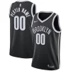 Eccezionale Brooklyn Nets Nike 2020/21 Swingman Custom Jersey Icon Edition Black per i devoti sostenitori