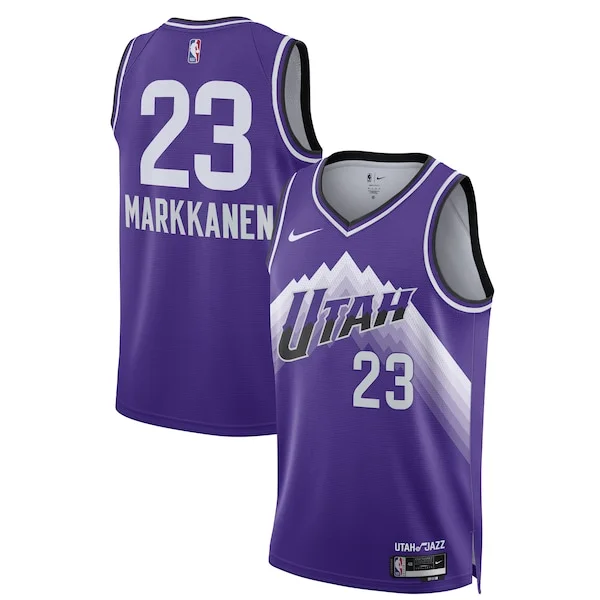 Bellissimo Ottimo Lauri Markkanen Utah Jazz Nike Unisex 2023/24 Swingman Jersey Purple City Edition per i devoti sostenitori