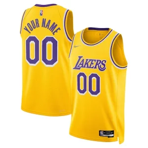 Meraviglioso Magnifico Trendy Los Angeles Lakers Nike 2021/22 Diamond Swingman Custom Jersey Icon Edition Gold per i devoti sostenitori