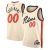 Versatile Detroit Pistons Nike Unisex 2024/25 Custom Swingman Jersey City Edition White per i devoti sostenitori