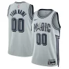 Elegante Pratico Delizioso Orlando Magic Nike Unisex 2024/25 Custom Swingman Jersey City Edition Silver per i devoti sostenitori