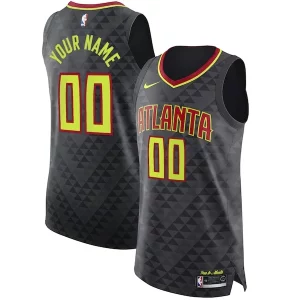Incantevole Comodo Resistente Atlanta Hawks Nike Authentic Custom Jersey Black Icon Edition per i devoti sostenitori