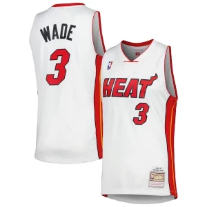 Sofisticato Classico Dwyane Wade Miami Heat 2001/02 Hardwood Classics Swingman Jersey White per i devoti sostenitori