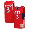 Duraturo Lou Williams Atlanta Hawks 2001/02 Hardwood Classics Swingman Jersey Red per i devoti sostenitori