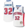 Delizioso Carino Richard Hamilton Detroit Pistons Youth 2003/04 Hardwood Classics Swingman Jersey White per i devoti sostenitori