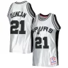 Ottimo Tim Duncan San Antonio Spurs 1998/99 Hardwood Classics 75th Anniversary Swingman Jersey Platinum per i devoti sostenitori