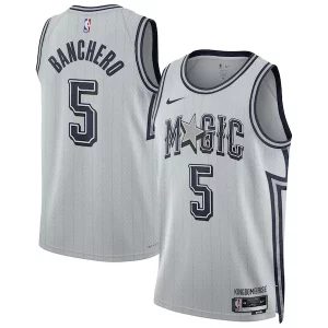 Eccezionale Fascinante Paolo Banchero Orlando Magic Nike Unisex 2024/25 Swingman Player Jersey City Edition Silver per i devoti sostenitori