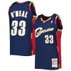 Cool Lussuoso Shaquille O'Neal Cleveland Cavaliers Hardwood Classics 2009/10 Jersey Navy per i devoti sostenitori