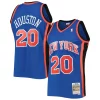 Carino Allan Houston New York Knicks Hardwood Classics Swingman Jersey Blue per i devoti sostenitori