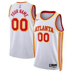 Prestigioso Gorgeous Incantevole Atlanta Hawks Nike Unisex Swingman Custom Jersey White Association Edition per i devoti sostenitori