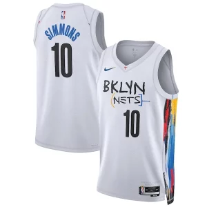 Magnifico Ben Simmons Brooklyn Nets Nike Unisex 2022/23 Swingman Jersey City Edition White per i devoti sostenitori