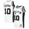 Classico Dennis Rodman San Antonio Spurs 2001/02 Hardwood Classics Swingman Jersey White per i devoti sostenitori