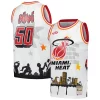 Splendido Elegante Miami Heat x Tats Cru Hardwood Classics Fashion Jersey White per i devoti sostenitori