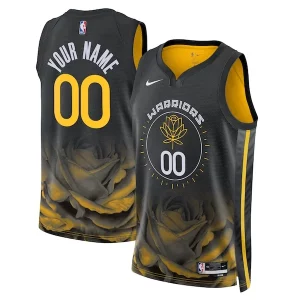 Magnifico Versatile Golden State Warriors Nike Unisex 2022/23 Swingman Custom Jersey City Edition Black per i devoti sostenitori