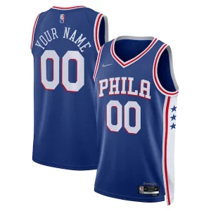 Incantevole Fantastico Trendy Philadelphia 76ers Nike 2021/22 Diamond Swingman Custom Jersey Icon Edition Royal per i devoti sostenitori