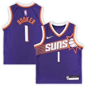 Raffinato Devin Booker Phoenix Suns Nike Preschool Swingman Player Jersey Icon Edition Purple per i devoti sostenitori