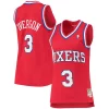 Cool Allen Iverson Philadelphia 76ers Women's 2002/03 Hardwood Classics Swingman Jersey Red per i devoti sostenitori