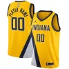 Pratico Indiana Pacers Jordan Brand Swingman Custom Jersey Statement Edition Gold per i devoti sostenitori