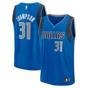 Classico Trendy Carino Klay Thompson Dallas Mavericks Youth Fast Break Replica Player Jersey Icon Edition Blue per i devoti sostenitori