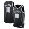 Robusto Pratico Versatile Brooklyn Nets Nike Unisex Swingman Custom Jersey Black Icon Edition per i devoti sostenitori