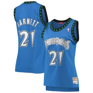 Versatile Kevin Garnett Minnesota Timberwolves Women's Hardwood Classics Swingman Jersey Blue per i devoti sostenitori