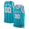 Trendy Resistente Charlotte Hornets Jordan Brand Unisex Swingman Custom Jersey Teal Icon Edition per i devoti sostenitori