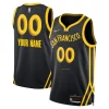 Raffinato Fantastico Golden State Warriors Nike Unisex 2023/24 Custom Swingman Jersey Black City Edition per i devoti sostenitori