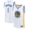 Comodo Kyle Anderson Golden State Warriors Fast Break Replica Player Jersey Association Edition White per i devoti sostenitori