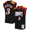 Delizioso Meraviglioso Allen Iverson Philadelphia 76ers Hardwood Classics 2006/07 Swingman Jersey Black per i devoti sostenitori