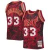 Cool Splendido Alonzo Mourning Miami Heat Hardwood Classics 1996/97 Lunar New Year Swingman Jersey Red per i devoti sostenitori
