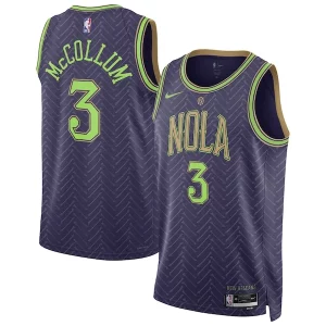 Pratico Gorgeous CJ McCollum New Orleans Pelicans Nike Unisex 2024/25 Swingman Player Jersey City Edition Purple per i devoti sostenitori