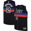 Stupendo Cade Cunningham Detroit Pistons Jordan Brand Youth Swingman Jersey Statement Edition Black per i devoti sostenitori