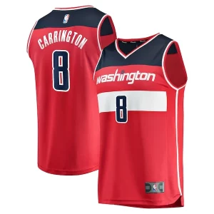 Classico Delizioso Carlton Carrington Washington Wizards Fast Break Replica Player Jersey Icon Edition Red per i devoti sostenitori