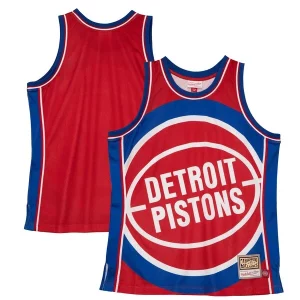 Splendido Detroit Pistons Hardwood Classics Blown Out Fashion Jersey Red per i devoti sostenitori