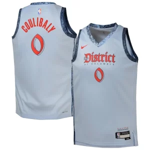 Duraturo Classico Bilal Coulibaly Washington Wizards Nike Youth 2024/25 Swingman Player Jersey City Edition Light Blue per i devoti sostenitori