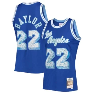 Sofisticato Raffinato Elgin Baylor Los Angeles Lakers 1996/97 Hardwood Classics NBA 75th Anniversary Diamond Swingman Jersey Royal per i devoti sostenitori