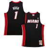 Classico Fantastico Moderno Chris Bosh Miami Heat Hardwood Classics Swingman Jersey Black per i devoti sostenitori