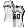 Stupendo Trendy David Robinson San Antonio Spurs 1998/99 Hardwood Classics 75th Anniversary Swingman Jersey Platinum per i devoti sostenitori